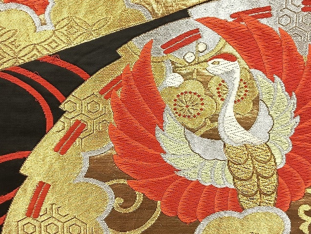 平和屋着物■袋帯 西陣 まとめて100点 向かい鳳凰 鶴 鴛鴦 蝶 花柄 七宝 正倉院 駒刺繍 佐賀錦 金銀糸 など 未使用品あり 全て正絹 mmm056
