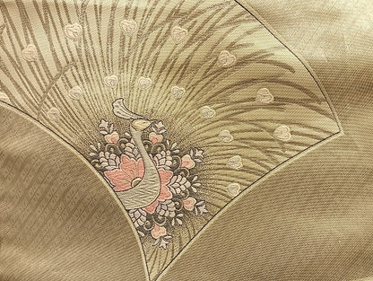 平和屋着物■袋帯 西陣 まとめて100点 鳳凰 向かい鶴 鴛鴦 孔雀 鳥獣 風景 正倉院 楽器 金銀糸 など 未使用品あり 全て正絹 mmm061