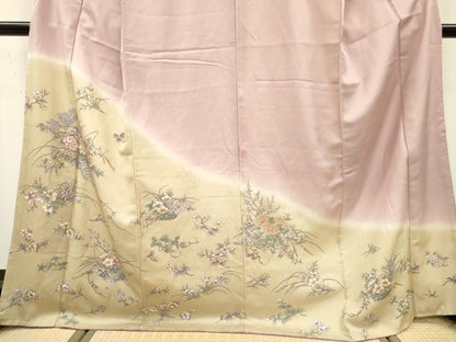 平和屋着物●訪問着　花籠文　暈し染　金彩　正絹　逸品　DAAX9920fe