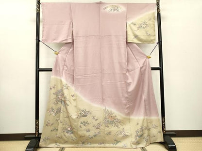 平和屋着物●訪問着　花籠文　暈し染　金彩　正絹　逸品　DAAX9920fe