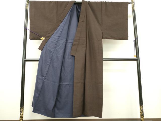平和屋着物●男性　紬　アンサンブル　霞文　正絹　逸品　DAAX9968fe