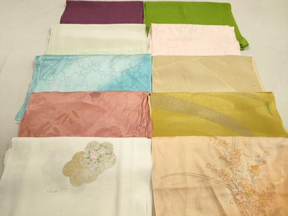 平和屋着物★和装小物 帯揚げ10枚セット 正絹 逸品 DAAZ1584xg