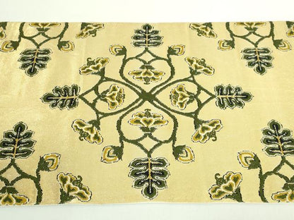 平和屋着物●最高級 龍村平蔵製 太鼓柄 本袋帯 鴛鴦唐草文 金糸 逸品 DZAB2004kh6