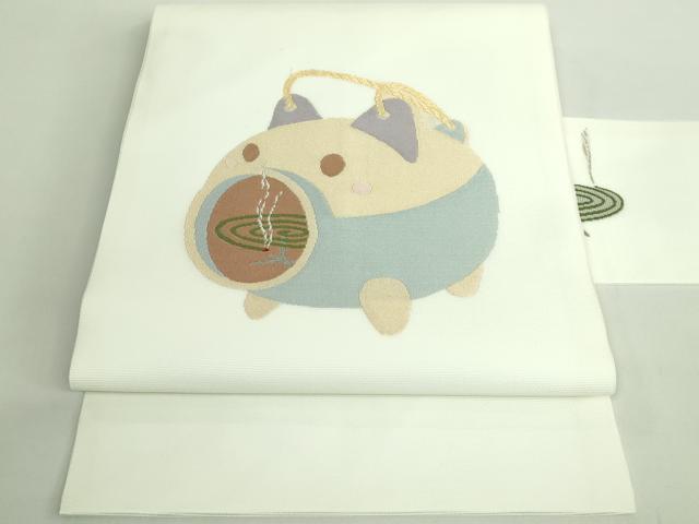 平和屋着物＊極上　夏物　九寸名古屋帯　蚊取り線香　逸品　未使用　DZAB2011kh6