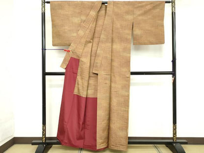 平和屋着物■上質な紬　霞文　正絹　逸品　DAAY8927cd