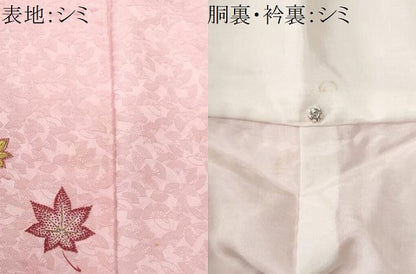 平和屋着物■中国三大刺繍　相良刺繍　色留訪問着　楓　正絹　逸品　CABA2686fb