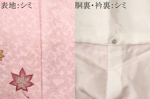 平和屋着物■中国三大刺繍　相良刺繍　色留訪問着　楓　正絹　逸品　CABA2686fb