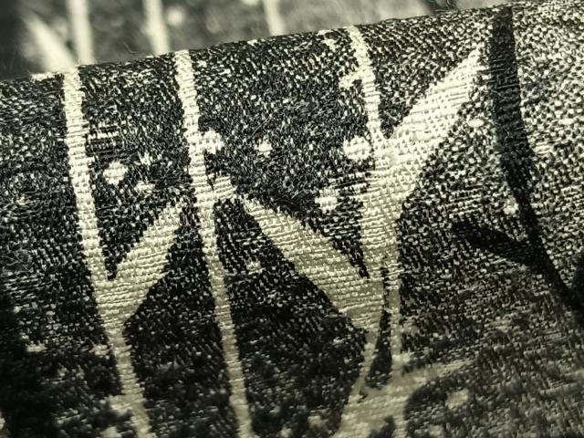平和屋着物▽上質な小紋　単衣　枝葉間道　正絹　逸品　AABD0398fy 平和屋着物▽上質な小紋 単衣 枝葉間道 正絹 逸品 AABD0398fy
