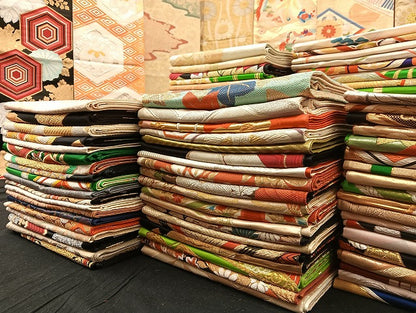 平和屋着物■袋帯 西陣 まとめて100点 鳳凰 向かい鶴 向かい蝶 花柄 正倉院 佐賀錦 山一織物 金銀糸 など 未使用品あり 全て正絹 mmm066