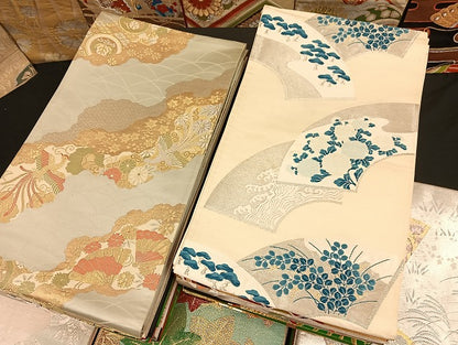 平和屋着物■袋帯 西陣 まとめて100点 鳳凰 向かい鶴 向かい蝶 花柄 正倉院 佐賀錦 山一織物 金銀糸 など 未使用品あり 全て正絹 mmm066