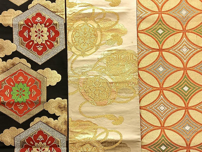 平和屋着物■袋帯 西陣 まとめて100点 向かい鳳凰 向かい鶴 有栖川文様 蝶 花柄 七宝 正倉院 楽器 金銀糸 未使用品あり 全て正絹 mmm065