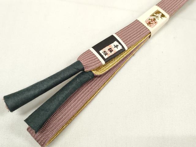 平和屋着物●和装小物 帯締め・帯揚げセット 中国三大刺繍 汕頭刺繍 舞花文 手組紐 高麗組 金糸 逸品 未使用 DAAU7961zzz