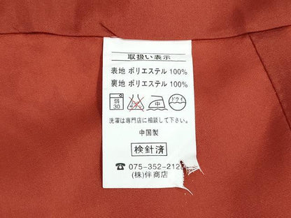平和屋着物●小振袖　二尺袖　毬花文　金彩　洗える着物　未使用　CABA6088vf