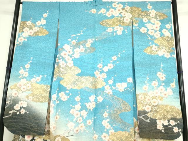 平和屋着物○豪華振袖 絞り 辻が花 金彩 金通し地 正絹 逸品 DAAY9333az