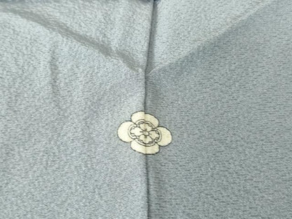 平和屋着物●上質な色無地 秘色色 ロング丈 正絹 逸品 DAAY9329az