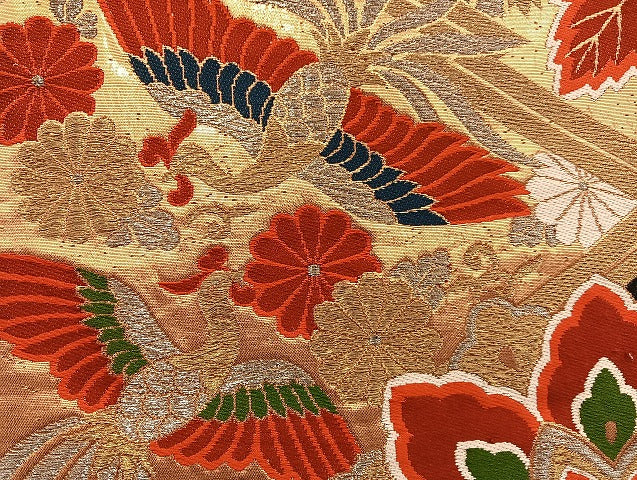 平和屋着物■袋帯 西陣 まとめて100点 向かい鳳凰 向かい鶴 孔雀 鳥獣 蝶 花柄 七宝 宝相華 佐賀錦 金銀糸 未使用品あり 全て正絹 mmm076
