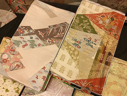 平和屋着物■袋帯 西陣 まとめて100点 鳳凰 孔雀 鴛鴦 鹿 人物 向かい蝶 風景 更紗 七宝 正倉院 佐賀錦 金銀糸 未使用品有 全て正絹 mmm075