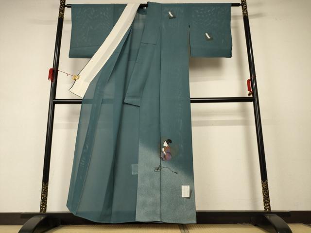 平和屋着物＊夏物 訪問着 絽 人物文 金彩 正絹 逸品 AABD4625jd