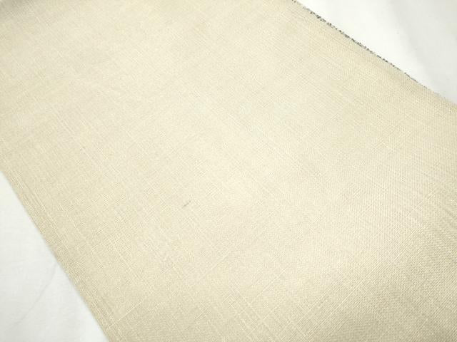 平和屋着物▽スリーシーズン 春夏秋 両面 六通柄袋帯 紬地 格子柄 正絹 逸品 CABA4925hy