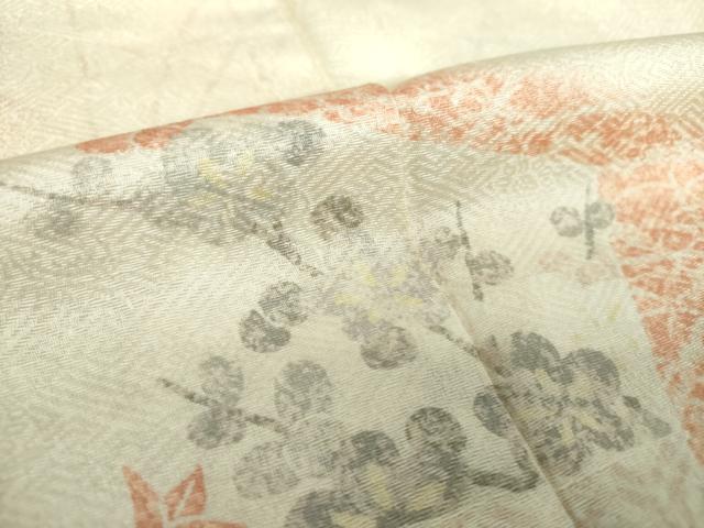 平和屋着物●訪問着　地紙花文　暈し染め　金彩　ますいわ屋扱い　正絹　逸品　DAAZ0658ps