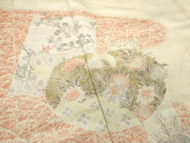 平和屋着物●訪問着　地紙花文　暈し染め　金彩　ますいわ屋扱い　正絹　逸品　DAAZ0658ps