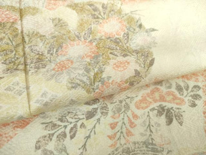 平和屋着物●訪問着　地紙花文　暈し染め　金彩　ますいわ屋扱い　正絹　逸品　DAAZ0658ps