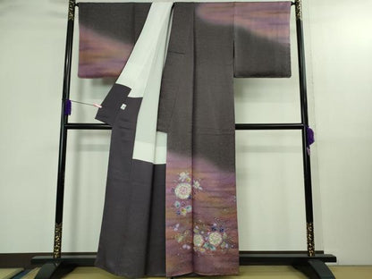 平和屋本店●極上　二代目　久保田一竹　幻の辻が花　訪問着　暈し染め　金通し地　京都きもの友禅　証明書付き　逸品 未使用 DZAA4624kh6