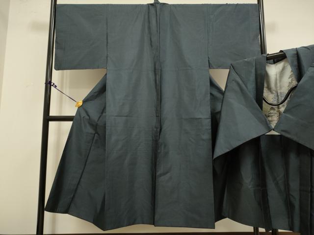 平和屋着物●男性　本場大島紬　アンサンブル　80亀甲　総詰め　正絹　逸品　DAAZ5137du