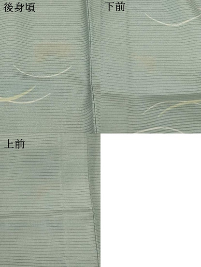 平和屋着物＊夏物 小紋 絽 芝文 やまと誂製 正絹 逸品 AABD4553jd