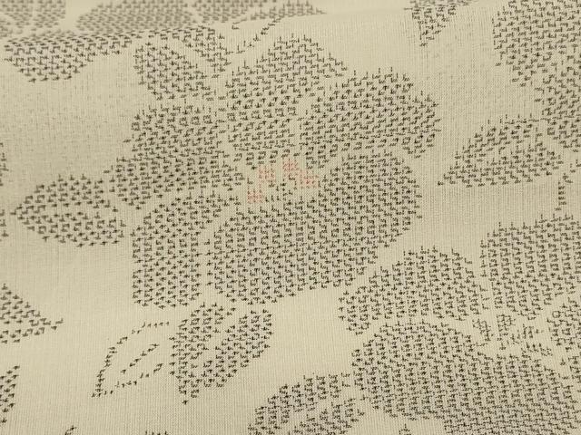 平和屋着物＊夏物 本場大島紬 夏大島 草花文 正絹 逸品 AABD6562jd