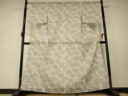 平和屋着物＊夏物 本場大島紬 夏大島 草花文 正絹 逸品 AABD6562jd