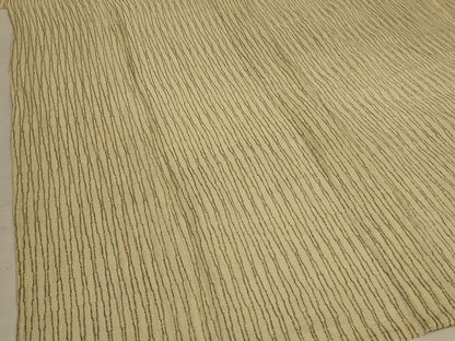 平和屋着物＊夏物　本場小千谷ちぢみ　幾何学文様　麻　逸品　AABD6597jd