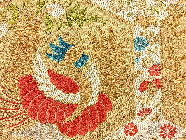 平和屋着物■袋帯 西陣 まとめて100点 鳳凰 向かい鶴 孔雀 人物 蝶 風景 花柄 宝相華 佐賀錦 金銀糸 など 未使用品あり 全て正絹 mmm078