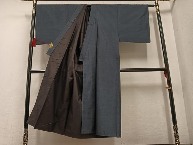 平和屋着物●男性 本場村山大島紬 亀甲絣 正絹 逸品 AABD7550ph