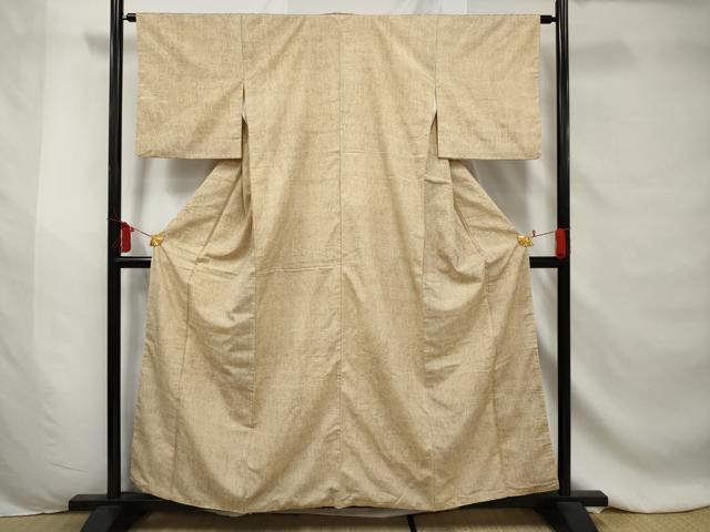 平和屋着物■上質な紬 変わり縞 正絹 逸品 AABD4862gw