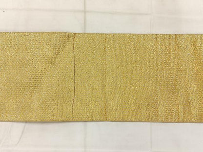 平和屋着物◎九寸名古屋帯　霞文　銀糸　正絹　逸品　AABC9075uk