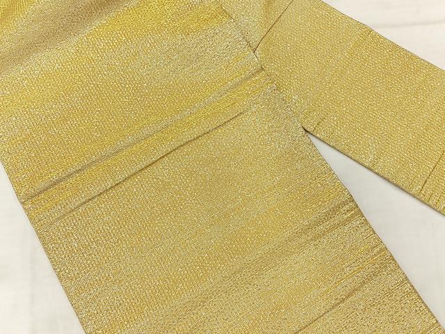 平和屋着物◎九寸名古屋帯　霞文　銀糸　正絹　逸品　AABC9075uk