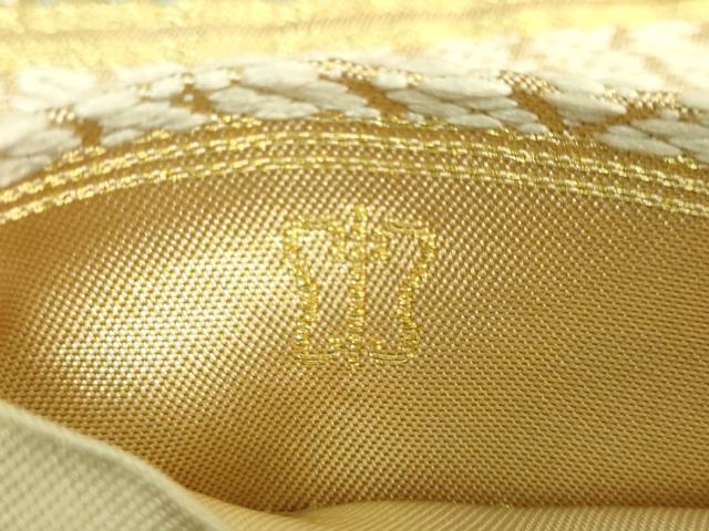 平和屋着物●極上　西陣　川島織物　六通柄　本袋帯　市松文様　金糸　逸品　DZAB2304kh6