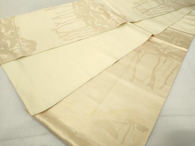 平和屋着物◎六通柄 本袋帯 松文 金糸 正絹 逸品 DAAZ8147cd