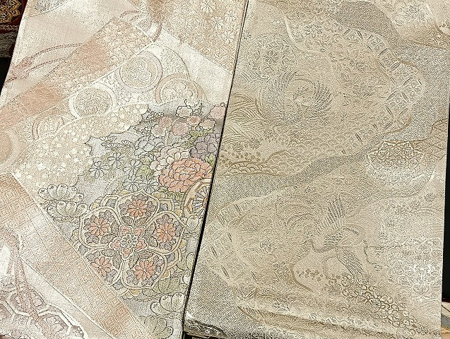 平和屋着物■袋帯 西陣 まとめて100点 鳳凰 向かい鶴 蝶 風景 更紗 花柄 正倉院 宝相華 佐賀錦 金銀糸 など 未使用品あり 全て正絹 mmm953