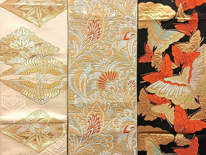 平和屋着物■袋帯 西陣 まとめて100点 鳳凰 向い鶴 孔雀 鴛鴦 蝶 人物 風景 更紗 花柄 作家物 手描き 佐賀錦 未使用品あり 全て正絹 mmm954