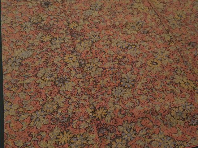 平和屋着物■上質な小紋　菊唐草文　正絹　逸品　CABA7612fb