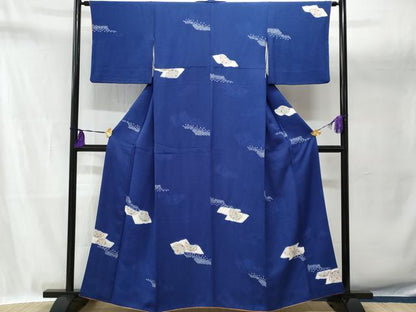 平和屋着物■上質な小紋　破れ鏡裏花文　正絹　逸品　CABA7629fb
