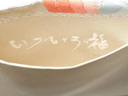 平和屋着物◎六通柄袋帯　流水文　金銀糸　正絹　逸品　CABA7685fb