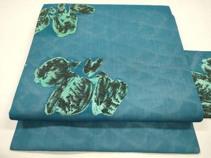 平和屋着物＊夏物 九寸名古屋帯 抽象文様 正絹 逸品 DABA0060cm