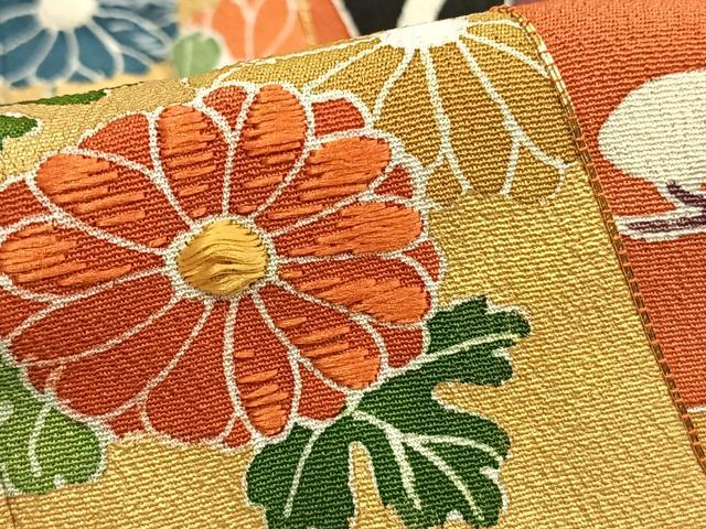 平和屋着物●豪華黒留袖 友禅 駒刺繍 熨斗花鳥文 黒地 正絹 逸品 AABD8519fy