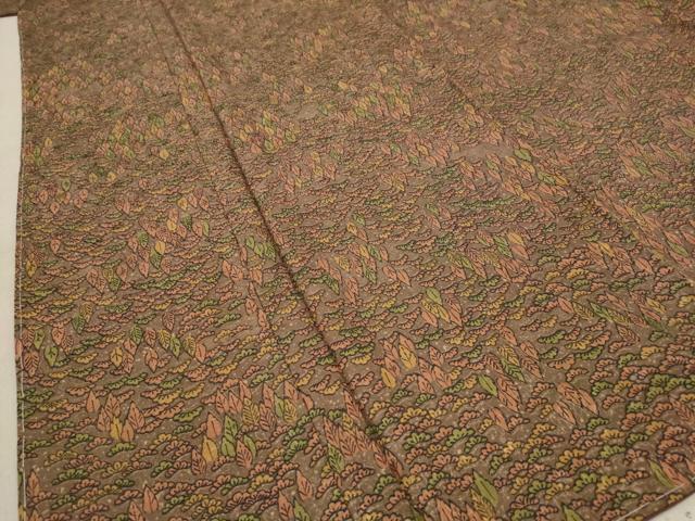 平和屋着物■上質な小紋　樹林文　正絹　逸品　未使用　AABD9493st