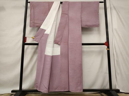 平和屋着物■上質な小紋　霞文　樹林地紋　暈し染め　正絹　逸品　AABD9533st