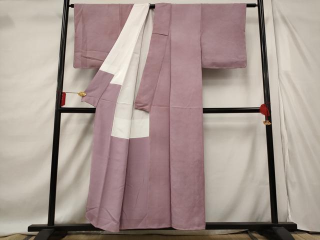 平和屋着物■上質な小紋　霞文　樹林地紋　暈し染め　正絹　逸品　AABD9533st