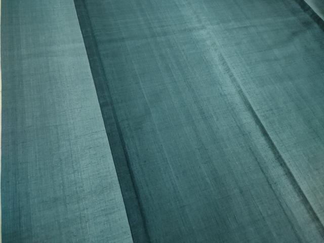 平和屋本店▽極上 本場結城紬 重要無形文化財 単衣 奥順謹製 間道 証紙付き 逸品 DZAA5771kh6